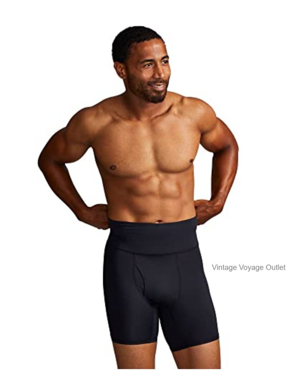 Men's Compression Shorts with Lower Back Support - Breathable Athletic